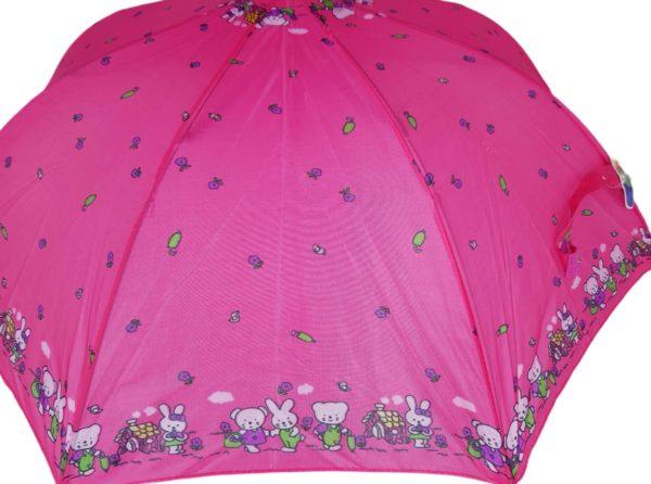 Pink Umbrella with bunny design